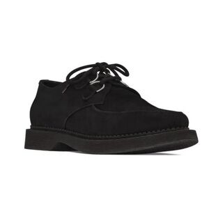 YSL Black Lace-Up Derby Shoe